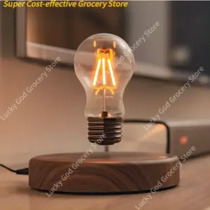 Magnetic Levitation Lamp Creativity Floating Glass LED Bulb Home Office Desk Decoration Birthday Gift Table Novelty Night Light