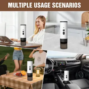 Portable Electric Capsule Coffee Maker Espresso Pot Cordless Heating Pump Press Coffee Maker Travel and Car 3 in 1 Coffee Pot