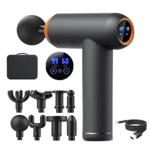 99 Gears Massage Gun Smart Fascia Gun Electric Neck Massager Tool for Body Massage Relaxation Fitness Muscle Pain Relief