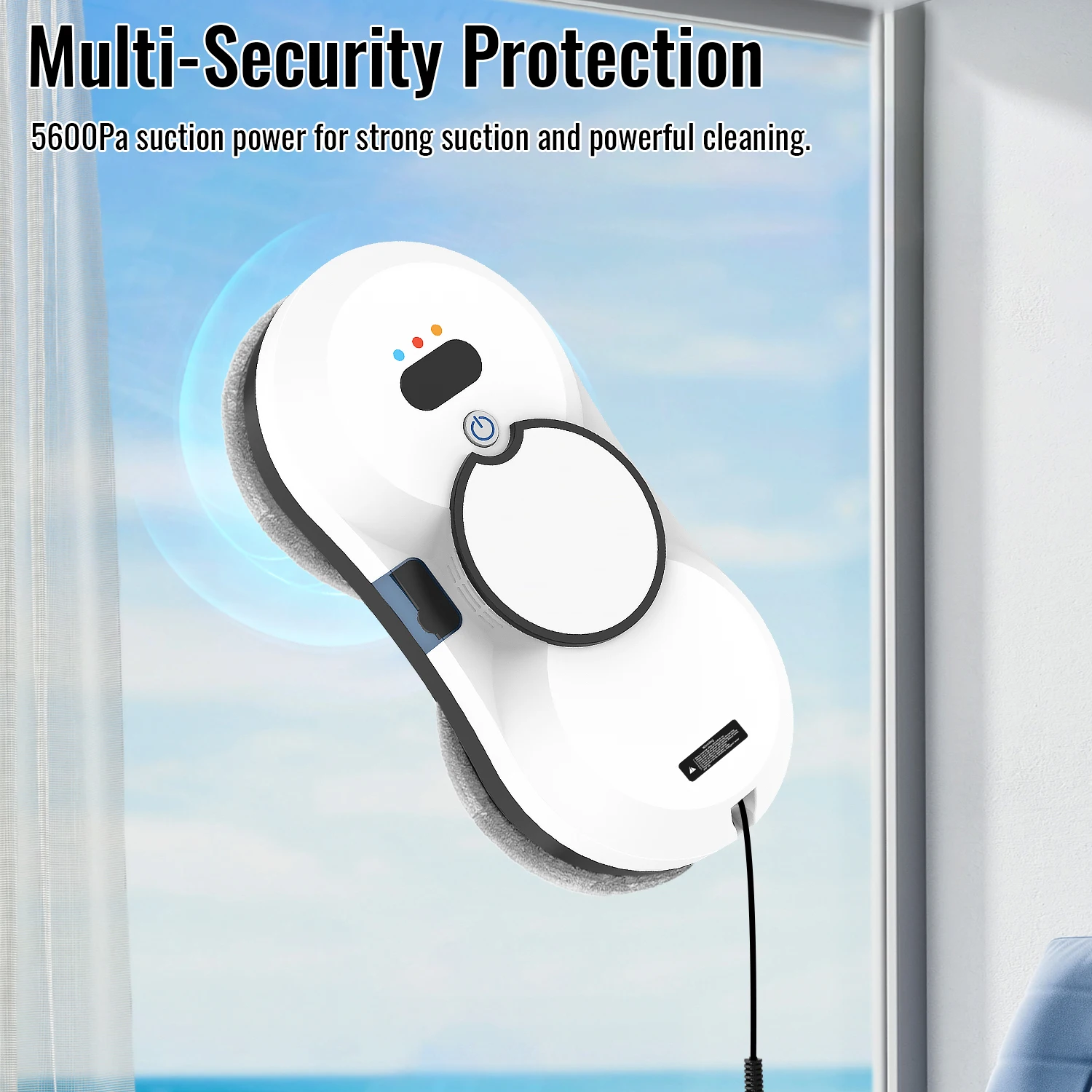 5600PA Suction Smart Window Cleaner Robot Automatic Water Spray Glass Cleaner Washer Remote Control Robot Vacuum Cleaner 7 kf A28822055153b4b0e94ba28809126df3f2