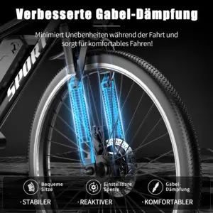 DEEPOWER G26 500W Electric Bike for Adults 48V 10AH Removable Battery Electric Bicycle 26" All-Terrain E-Bike with LCD Display 4 kf A2a55ec299bed4668970754aad13193a8V