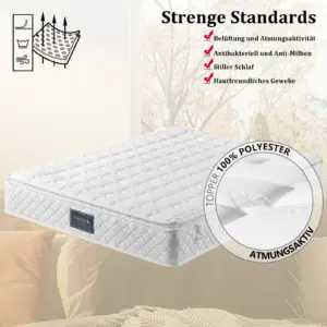 ROSAHQNDA 25 cm thick spring mattress, 90 x 200 cm, 140 x 200 cm, 160 x 200 cm