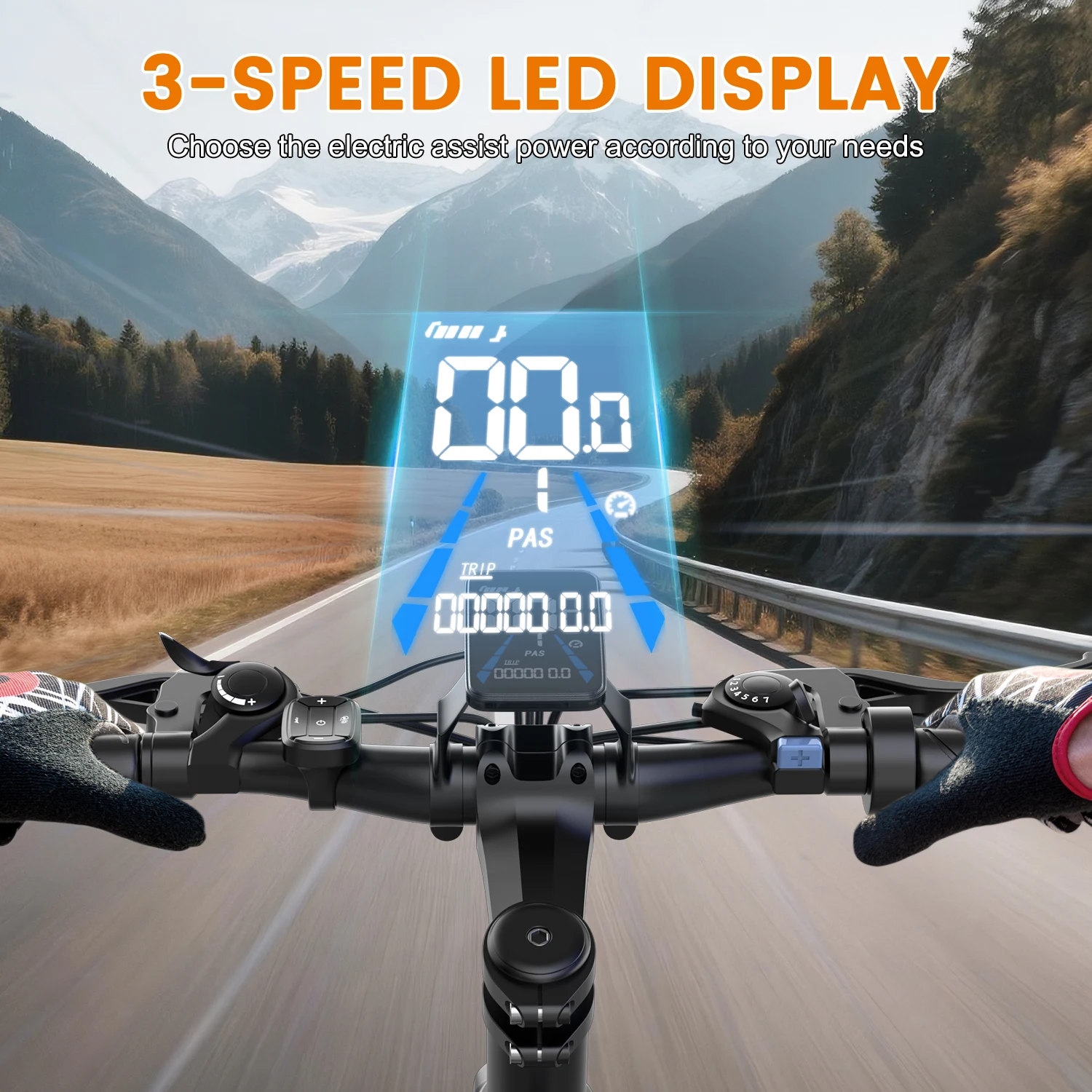 DEEPOWER G26 500W Electric Bike for Adults 48V 10AH Removable Battery Electric Bicycle 26" All-Terrain E-Bike with LCD Display 11 kf A2e31042a38a74caca51d367a4857d955u