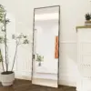 Full Body Mirror 164x54 cm, Frame Standing Mirror, Wall Mounted, Leaning, Floor Mirror for Bedroom, Living Room, Dressing Room