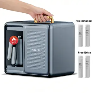 4L Mobile RO Water Filtration System With 0.8L Kettle Fast Heating Direct Desktop Reverse Osmosis Purifier for RV/Travel/Camping