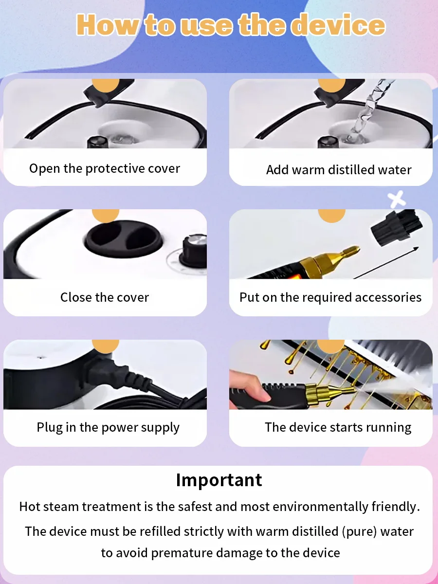 2500W Steam Cleaner High Temperature Sterilization Pressure Jet Washer Machine for Home Car Kitchen Air Conditizer 220V EU Plug 17 kf A343409d59026490da46d69d63c1ada8fo