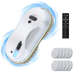 Hands-Free Window Cleaning Robot, Auto Spray & Strong Suction, Remote Control Glass Cleaner for Safe, Effortless Operation
