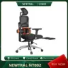 NEWTRAL NT002 Ergonomic Chair with Footrest, Auto-Following Backrest Headrest, Adaptive Lower Back Support, 350lbs Weight