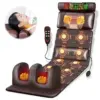 Electric Full Body Massage Mattress With Heating Hand Control Shoulder Neck Waist Airbag Back Kneading vibration Massage Cushion