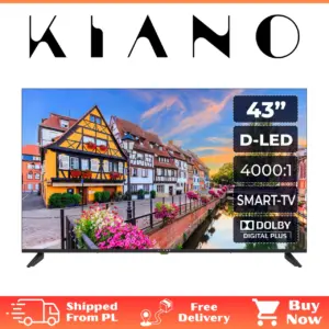 Kiano Elegance TV LED TV 43 "4K Smart Tv UHD Black PVR WiFi