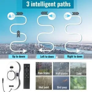 5600PA Suction Smart Window Cleaner Robot Automatic Water Spray Glass Cleaner Washer Remote Control Robot Vacuum Cleaner 3 kf A7b0cd4cc641240b5863577e9beafc30cK