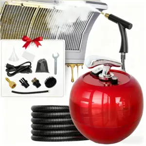 2000W OUTIGO Portable steam cleaner,1500ml multifunctional Brush heads for floor, car, bathroom, Kitchen cleaning