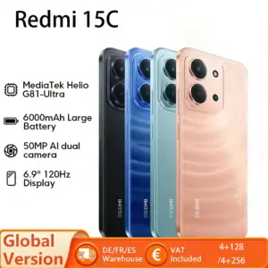 XIAOMI Redmi 15C Mobile Phone Global Version Display 120Hz AI Dual Camera 50MP mAh 33W ft Charging Smartphone