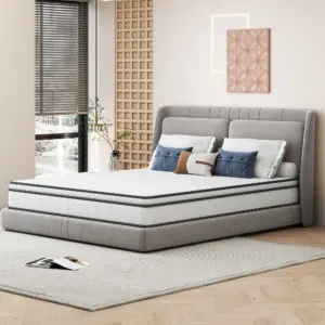 140x190 cm High-Density Memory Foam Mattress, Pocket Spring Mattress, 25 cm Height, 7-Zone Support, Ergonomic Design, Durable, Reversible, Medium Firmness, Breathable 3D Fabric, White 2 kf Acbdf250053b24a2d9dd7fe7215b44827Q