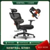 NEWTRAL Chair Standard NT001 Adaptive Lower Back Support Ergonomic Chair, Adjustable Armrest Headrest, Nylon Base, 350lbs Weight