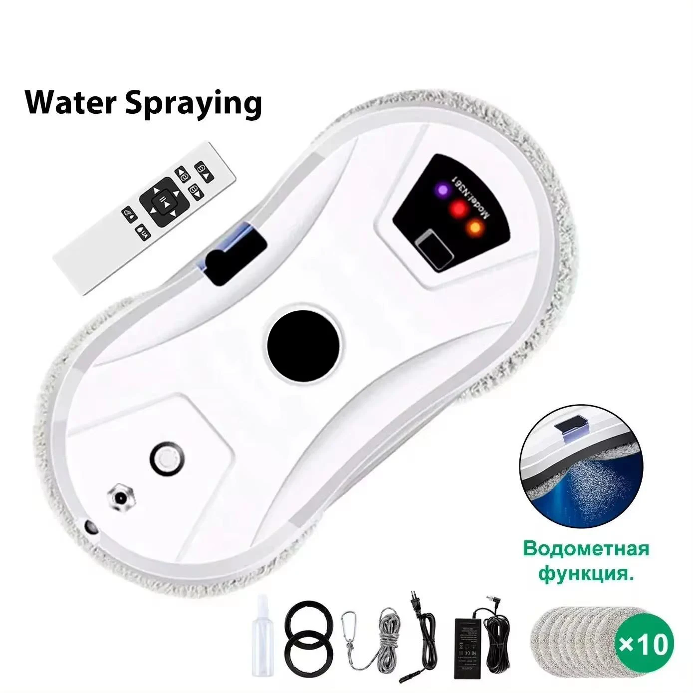 5600PA Ultra Thin Robot Vacuum Cleaner Window Cleaning Robot Window Electric Glass Automatic Water Spray Remote Control for Home 9 kf Ad824cb6120604efaad6ee4b7358f6f0bX