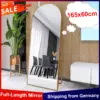 Full Length Mirror 165x60cm,Tempered Glass Hanging Standing Mirror,Floor Mirror,Wall Mirror for Bedroom,Living Room,Hallway