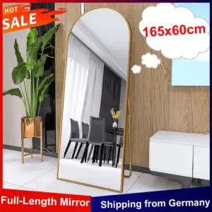 Full Length Mirror 165x60cm,Tempered Glass Hanging Standing Mirror,Floor Mirror,Wall Mirror for Bedroom,Living Room,Hallway