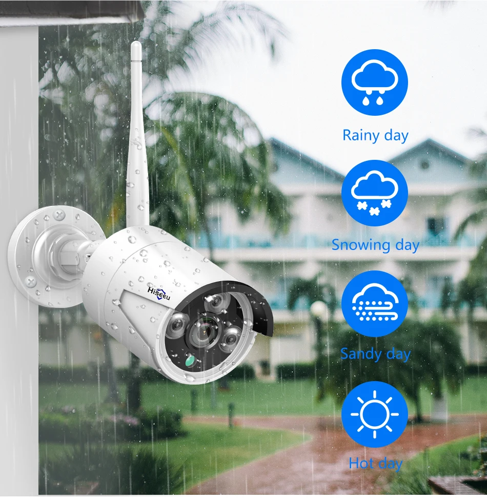 Hiseeu 3/5/8MP WiFi CCTV Camera Security System IR Night Vision Bullet Camera Set 10CH NVR Wireless CCTV Surveillance System 13 kf H09eb4ba013614eebadd07392096cd2dfy