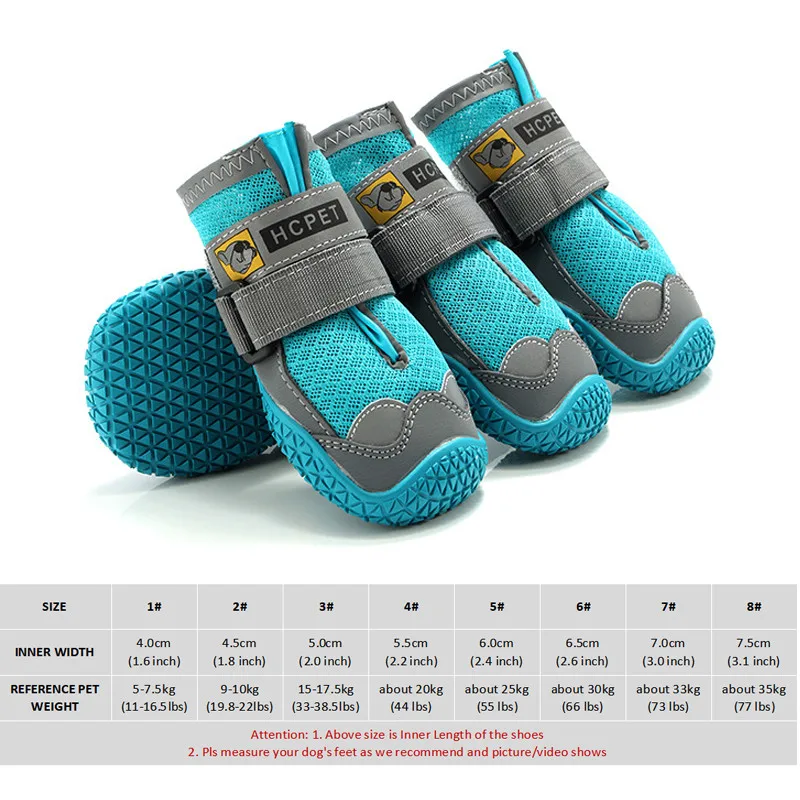 4Pcs/Set Dog Shoes for Large Dogs Breathable Professional Outdoor Dog Shoes Anti-Slip Durable Pet Shoes for Hiking Rubber Sole 12 kf H142bc5a329144231b84831fb49dfc5b09 4Pcs Set Dog Shoes for Large Dogs Breathable Professional Outdoor Dog Shoes Anti Slip Durable Pet