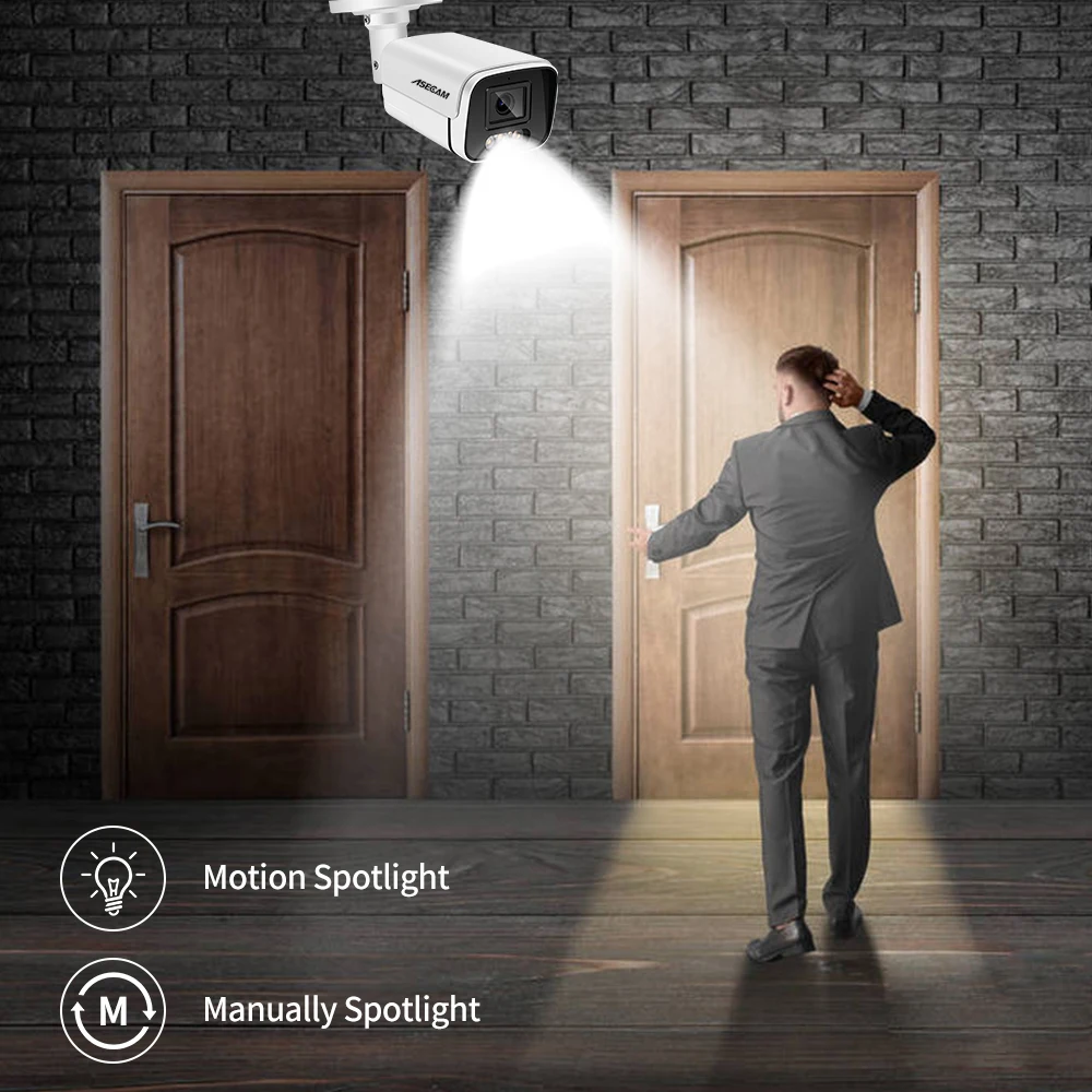 New 4K 8MP IP Camera Audio Outdoor POE H.265 Onvif Metal Bullet CCTV Home 4MP Color Night Vision Security Camera 9 kf H6f1eaaaf63ca40119c3822f08ebebaa0Z