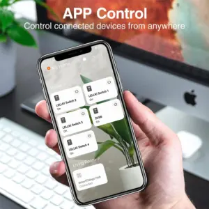 LELLKI Zigbee Power Strip Tuya Smart Life Switch Plug Electrical Socket Zigbee2mqtt Extension Cord 1.8 With Alexa SmartThings 2 kf H7118d9356ff241d8b7a66df36228dfcew