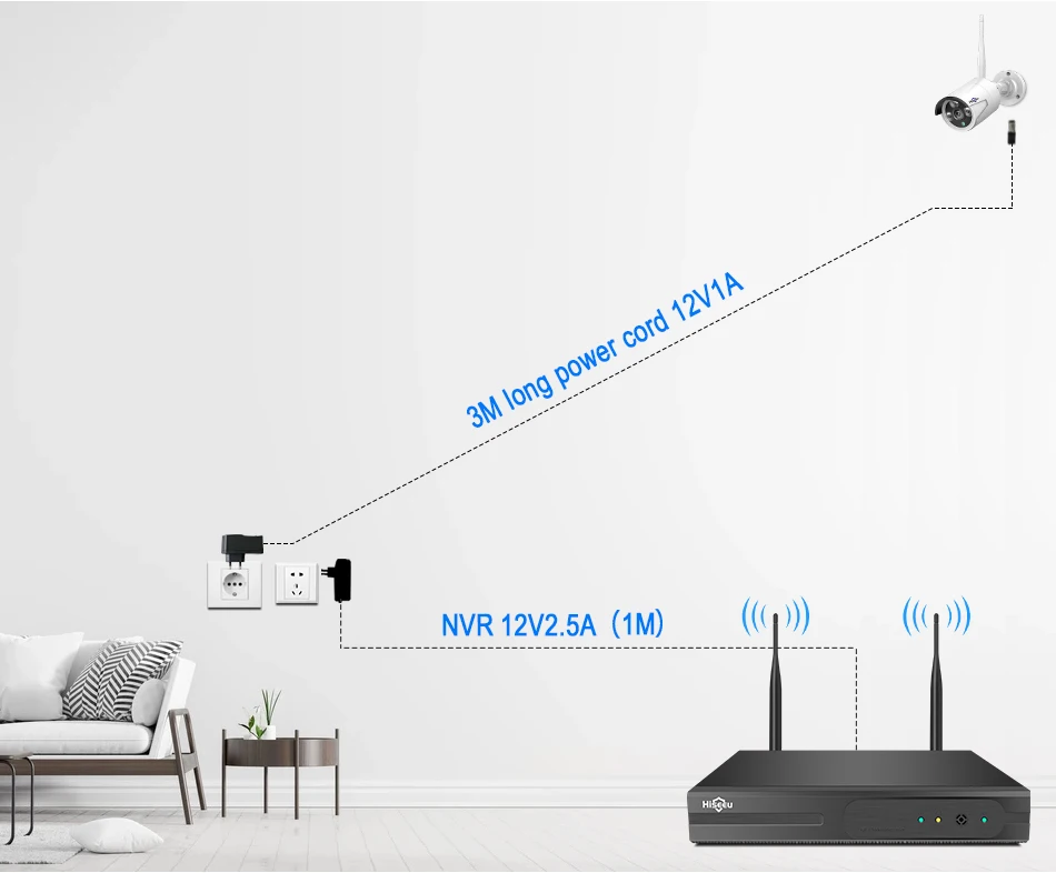 Hiseeu 3/5/8MP WiFi CCTV Camera Security System IR Night Vision Bullet Camera Set 10CH NVR Wireless CCTV Surveillance System 18 kf H77012518dd544e5697f60790412eae3bg