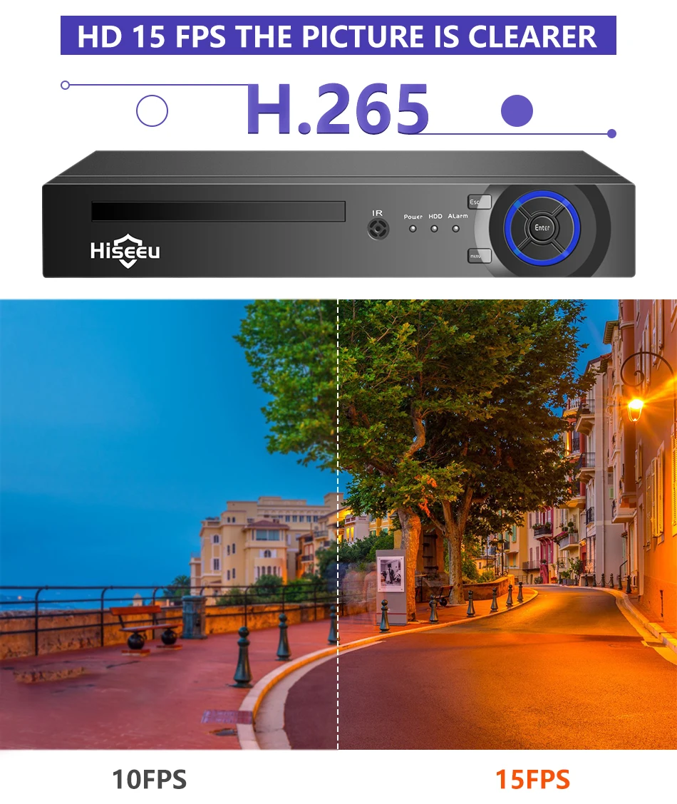 Hiseeu 5MP 3MP H.265 8CH POE Security Surveillance Camera System Kit Set Waterproof Audio Record IP Home CCTV Video NVR 18 kf H902cd9ac464646edad1248df67b7716dl