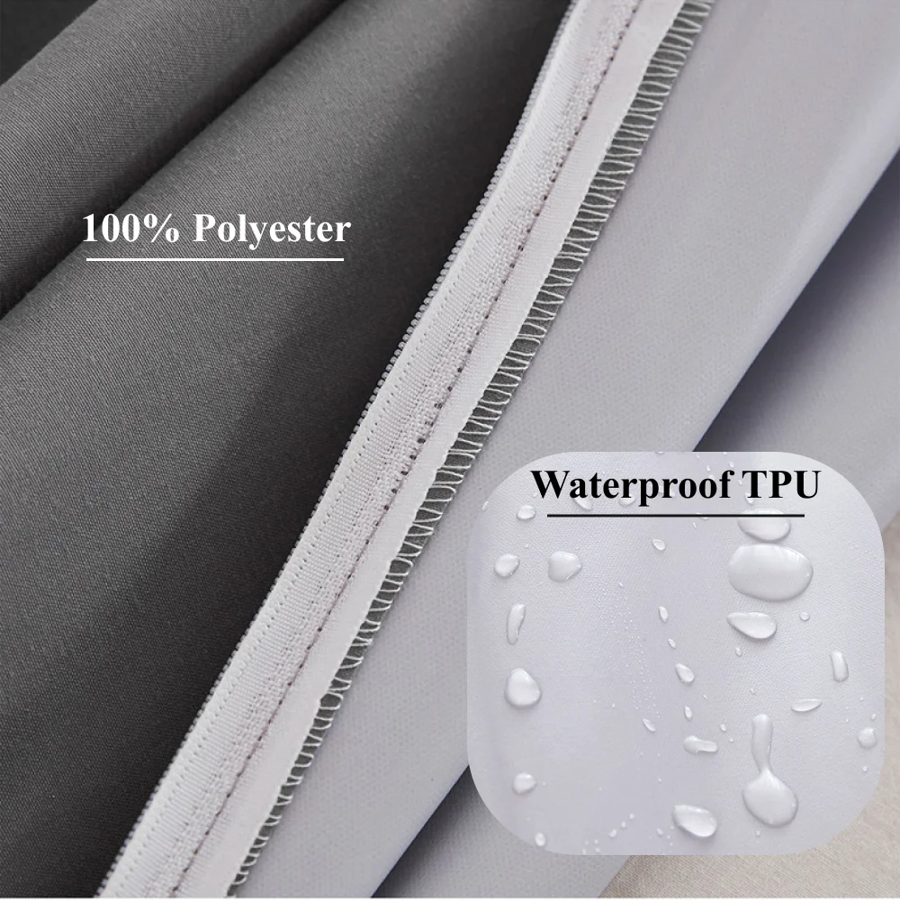 6-Sides Fully Enclosed Waterproof Mattress Cover with Zipper Dust-proof Fitted Sheet for Double Bed, Twin, Full, Queen, King 11 kf Ha0298e2a16074dc7a67668de394553dbM