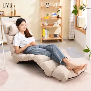 UVR Lazy Sofa Foldable Single Tatami Bed Balcony Window Reading Chair Bedroom Backrest Chair Living Room Recliner Furniture