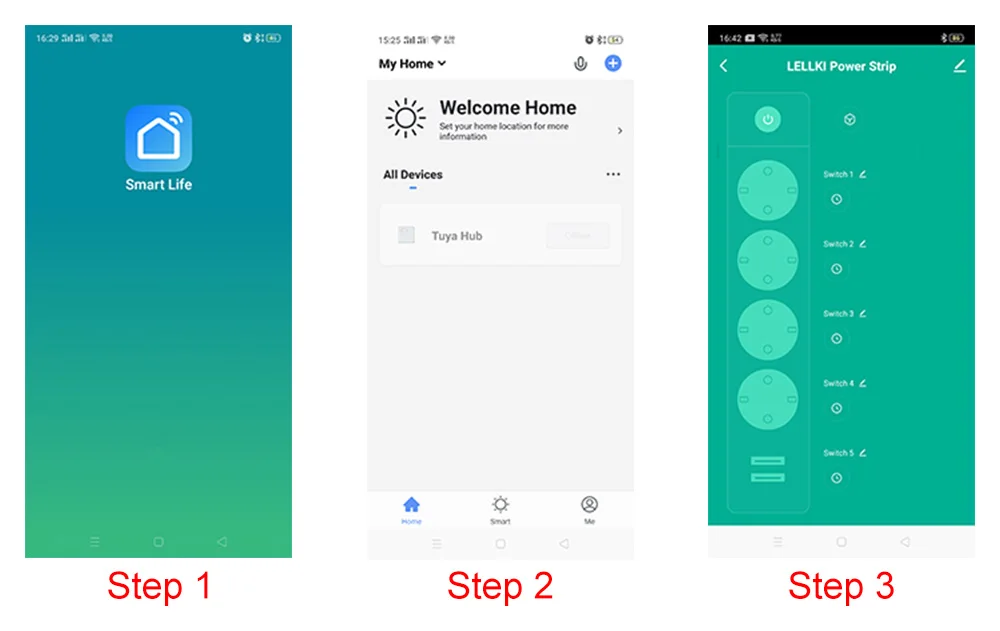 LELLKI Zigbee Power Strip Tuya Smart Life Switch Plug Electrical Socket Zigbee2mqtt Extension Cord 1.8 With Alexa SmartThings 21 kf Hd885c56b5a9e4742b213eed198ad34cc5