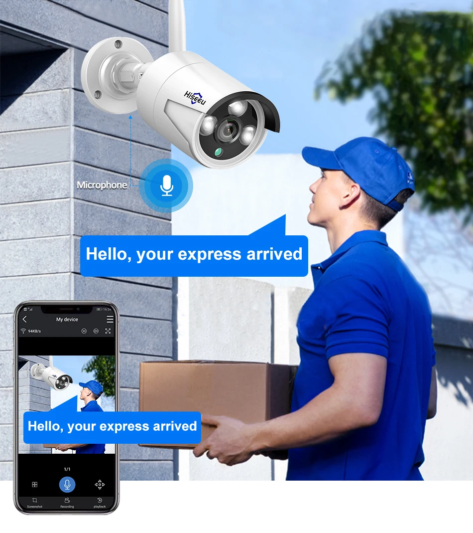 Hiseeu 3/5/8MP WiFi CCTV Camera Security System IR Night Vision Bullet Camera Set 10CH NVR Wireless CCTV Surveillance System 9 kf Hdb662f2cbbe240c88ae4333a654a69bfs