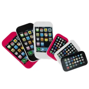 Kreatywny kształt telefonu komórkowego, gumka do ołówka, gumka do ścierania w kształcie telefonu komórkowego z kreskówkową kreskówką, gumka do rysowania dla dzieci, narzędzia do szkoły, artykuły papiernicze