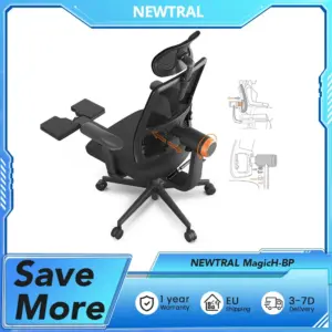 NEWTRAL MagicH-BP Ergonomic Chair with Footrest, Auto-Following Backrest, Adaptive Lower Back Support