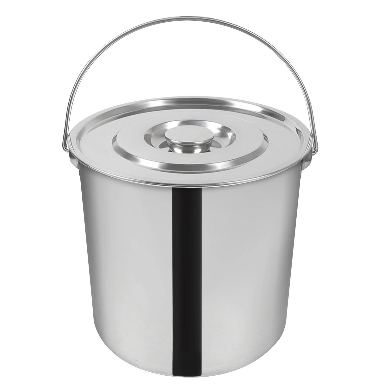 20L Extra Thick Stainless Steel Barrel Bucket Food Tank Water Storage with Lid for Storing and Transporting Pet Dry Food 20 kf S012c703ecf4d44cc904781a70cff0b5eO
