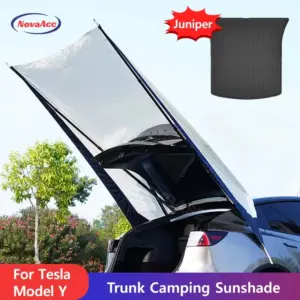 NovaAcc Car Trunk Awning for Tesla New Model Y 2025 Juniper Trunk Mat air mattress Automotive Canopy Camping Tents Travel