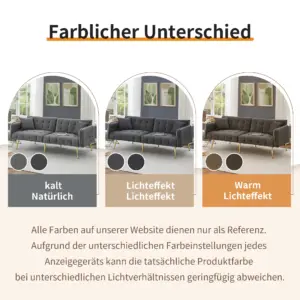 Two-seater multifunctional sofa bed with bed function, adjustable backrest. Modern folding sofa bed for living room 4 kf S024b888de67f4971ad066233599e710dX