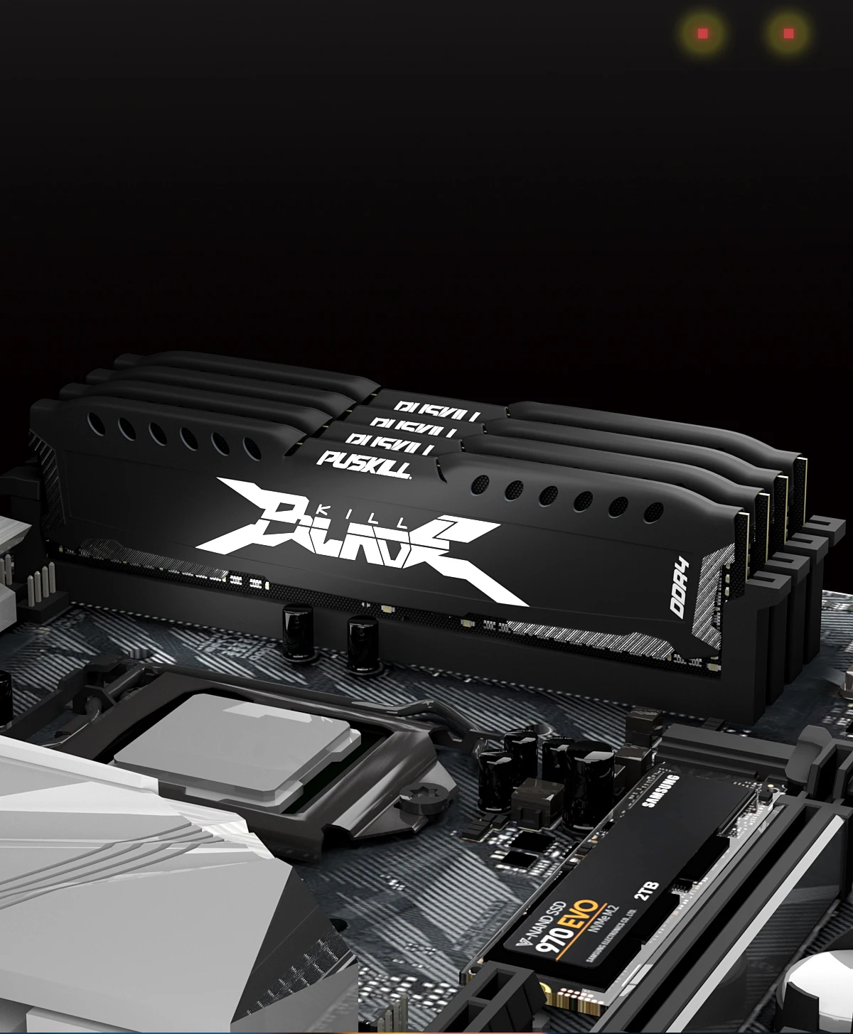 PUSKILL Memória RAM DDR4 16GB 8GB 1.2V 3200MHz 2666MHz Desktop Computer UDIMM Cooling Vest Memory Memoria 13 kf S024fe4fcab9149cd8a19172cd6c83d7dS