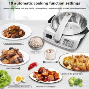 D120S Fully Automatic Cooking Machine, Intelligent Cooking Robot, Multifunctional Cooking Lazy Cooker, Home Use
