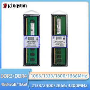 Kingston Memoria Ram 4 GB 8 GB 16 GB DDR3 1600 1066 1333 1866 MHz DDR4 3200 2133 2400 2666 MHz Pamięć stacjonarna Non-ECC DIMM Pamięć RAM