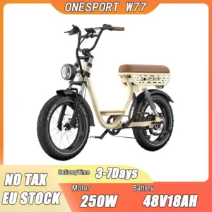 Electric Bike 250W Motor 48V18AH Batteries Hydraulic Brake Dual Suspension Electric Bicycle 20-Inch Fat Tire All Terrain E Bike
