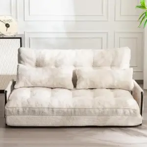 120cm Vacuum Compression Folding Sofa for Leisure and Two Uses, Five-level Adjustable Arc, Suitable for Small Apartments
