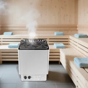 Elektrischer Saunaofen, Wand-Saunaofen Stainless Steel Sauna Heater with Digital Control for Commercial Home Spa
