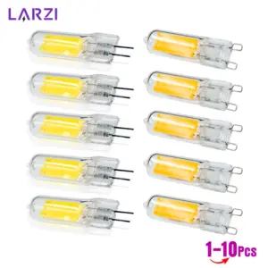 1-10pcs Super Bright G9 LED Light Bulb 6W 9W AC 220V 230V Glass Lamp Constant Power Light LED Lighting G4 COB Bulbs