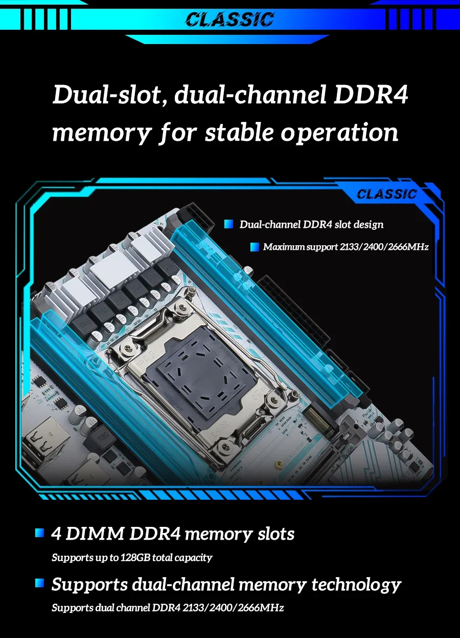SOYO X99 Gaming Motherboard Kit with E5 2680 V3 CPU & DDR4 16G (2*8G)2133MHz Memory NVME PCIE3.0 TPM2.0 Pin for Desktop Computer 13 kf S0a840d49246641338668c199d721e021R