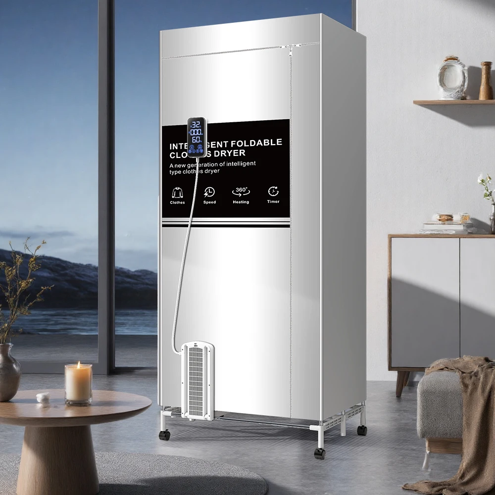 Portable Electric Clothes Dryer, 1600W Heated Clothes Airer,Travel Heated Clothes Dryer with Timer,Electric Clothes Dryer 14 kf S0abb59a7ce384789973c3bb4f588a64eV