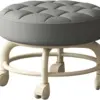 With Wheels, Pedicure Chair For Nail Tech, Low Rolling Stool, Shoe Changing Makeup Cleaning With Wheels, For Home & Office