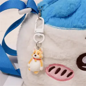 Brelok z żywicy z kotem i kreskówkowym kotem 3D, koreański królik, pies, wydra, breloczek do kluczy, łańcuszek do telefonu komórkowego, zawieszka do torby dla kobiet i dziewcząt, prezent dla dzieci