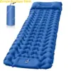 Outdoor Sleeping Pad Camping Inflatable Mattress with Pillows Travel Mat Folding Bed Ultralight Hiking Trekking Mattresses