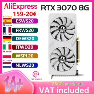 SOYO New Gaming Graphics Cards NVIDIA GeForce RTX 3070 8GB GDDR6 256 Bit Desktop GPU Video Card Computer components RTX3070